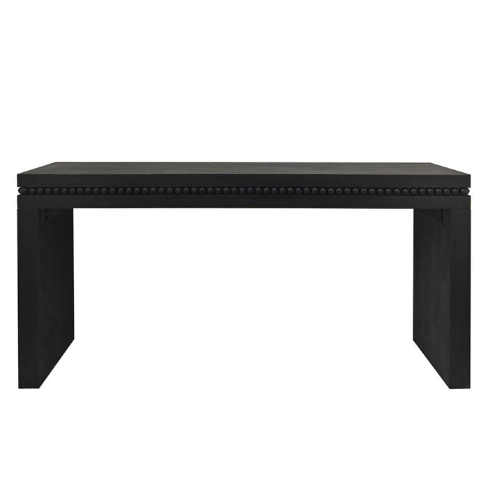 Modern Rustic Wood Table, Rectangular Living Room Center Table With Floating Top Design