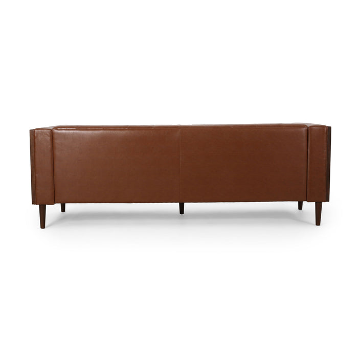 Contemporary 3 Seater Sofa With Tufted Design