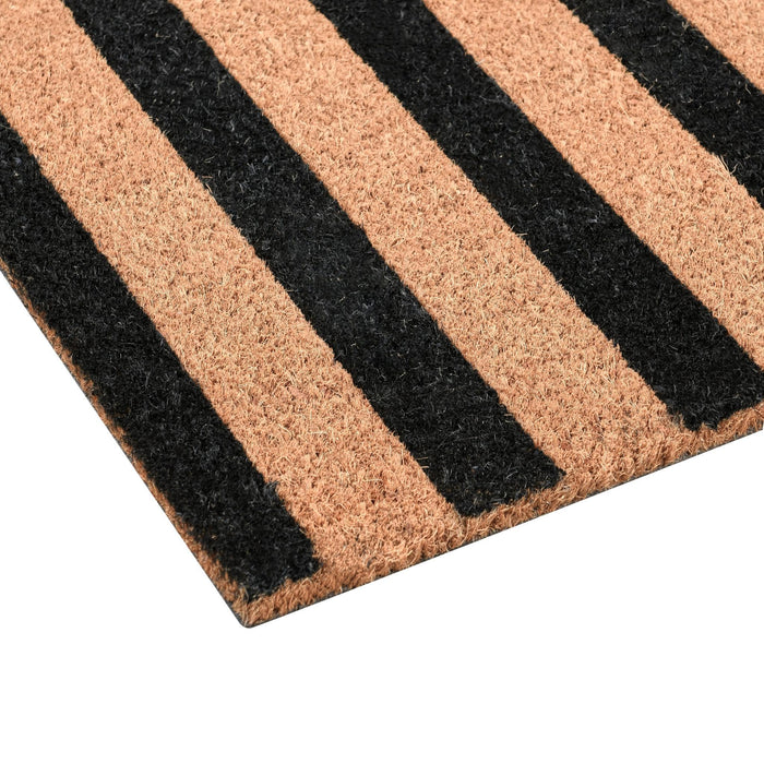 Doormats - Striped Doormat - Black / Natural