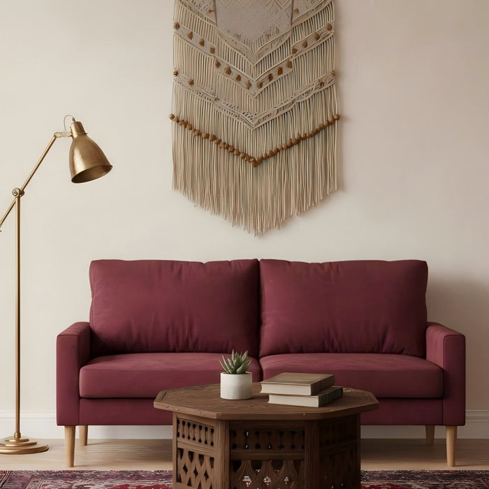 Upholstered Sofa, 3 Seater Couch For Living Room