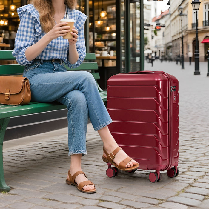 Spinner Luggage Set With Combination Lock