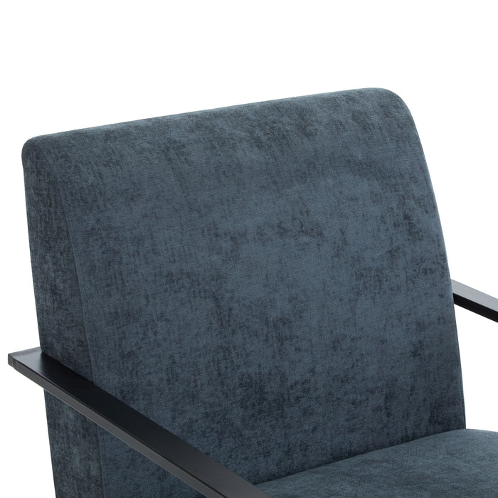 Modern Lounge Chair With Polyester Upholstery