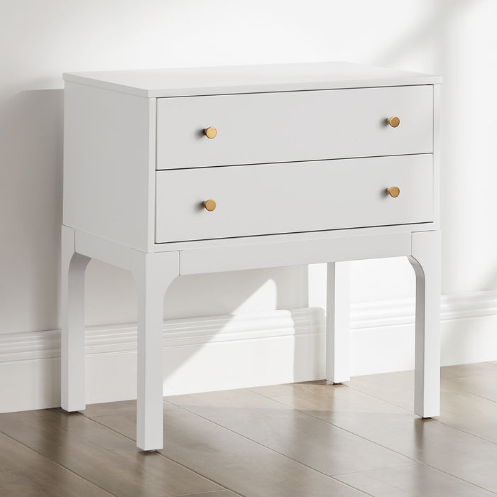 Alonso - 2 Drawer Nightstand - White