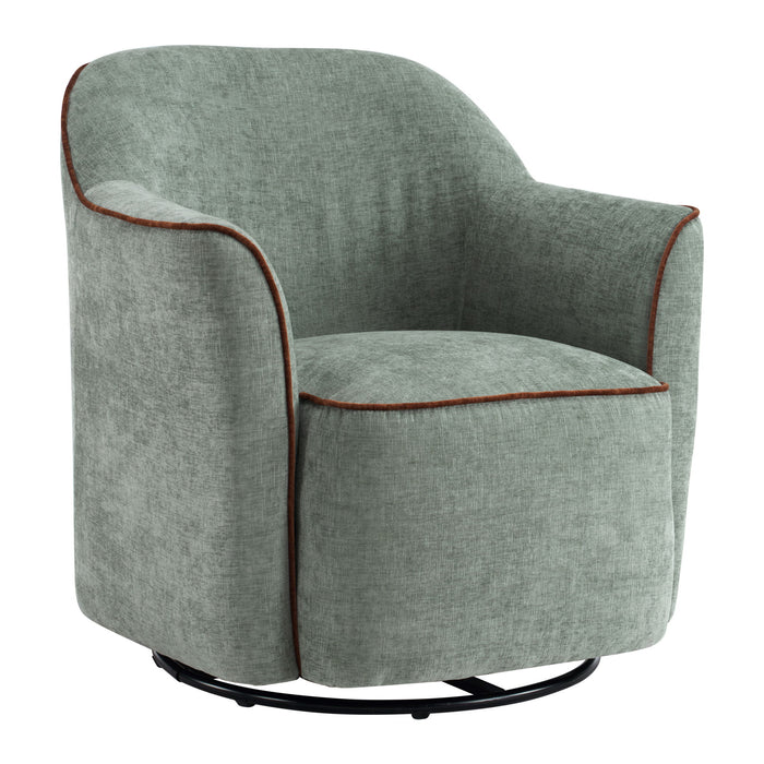 360° Swivel Accent Chair With Flared Arms