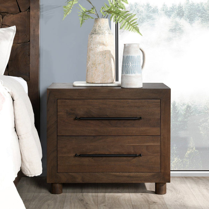 Jaxon - 2 Drawer Nightstand - Harvest Brown