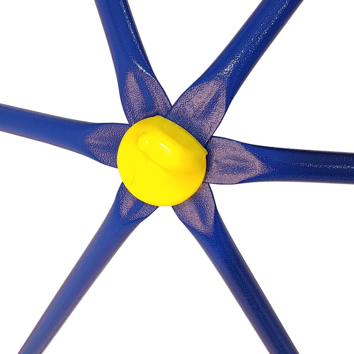 Innovative Dome Climber With Slide And Climbing Stones - Blue / Red