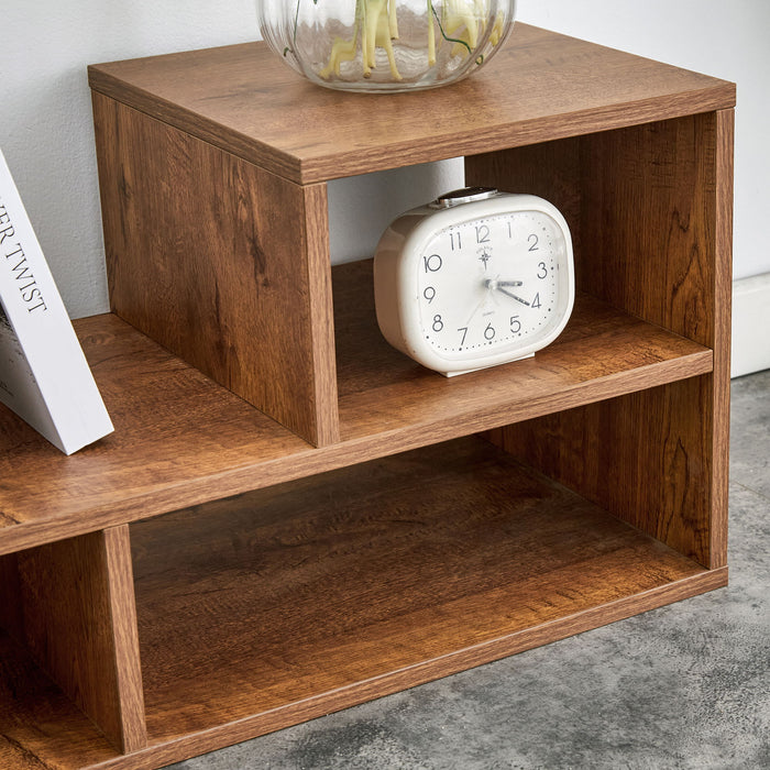 Cube TV Stand With Open Storage And 2 Shelves