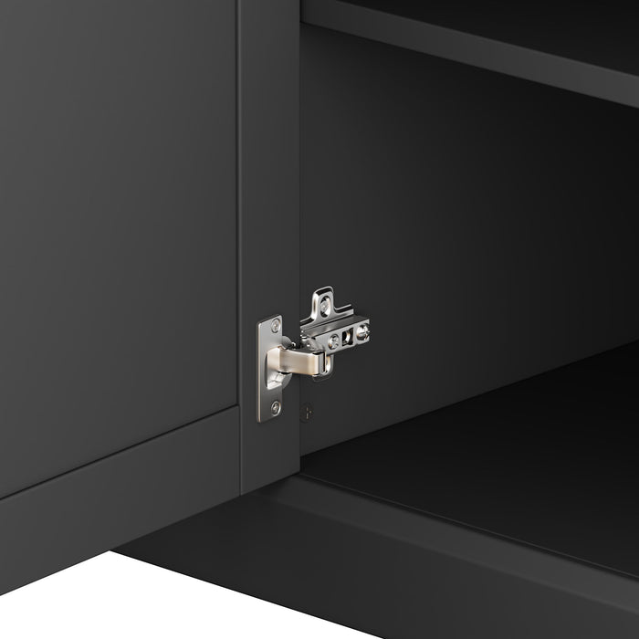 Minimalist Entertainment Wall Unit Set With Bridge For TVs Up To 75"