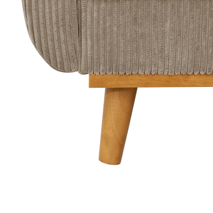 Upholstered Loveseat With Arms And Pillows