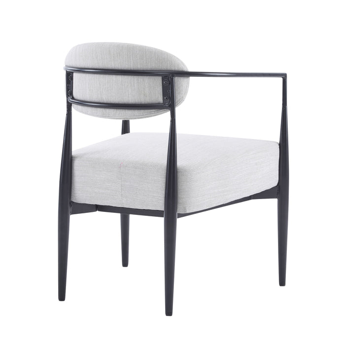 Modern Upholstered Accent Armchair With Pocket Spring Seat