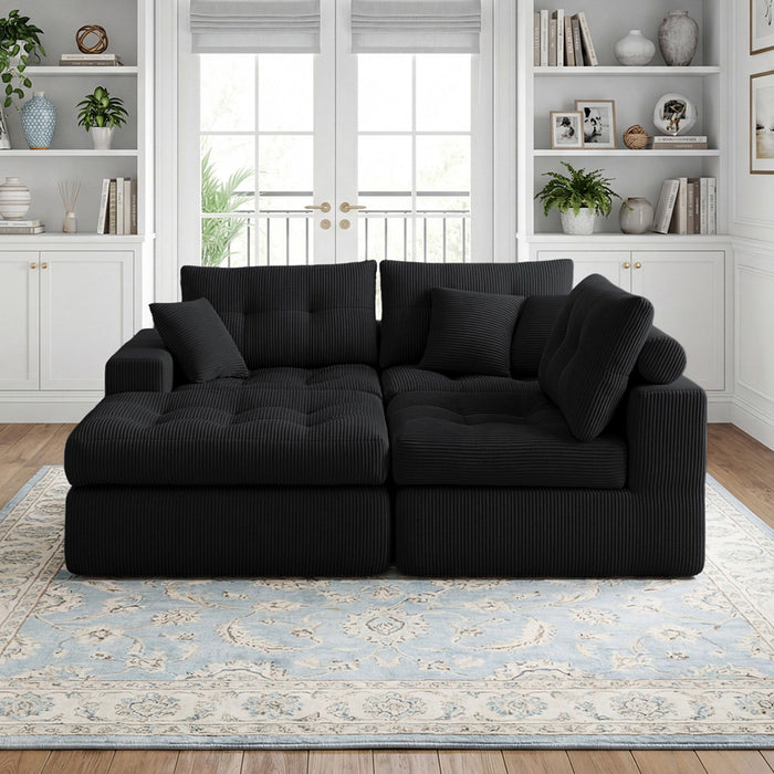 Corner Chaise L-Shaped Sectional Sofa Bed
