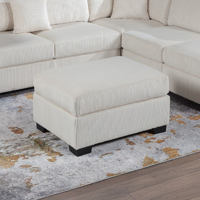 Sectional Sofa Set With Reversible Left / Right Chaise And Matching Cocktail Ottoman