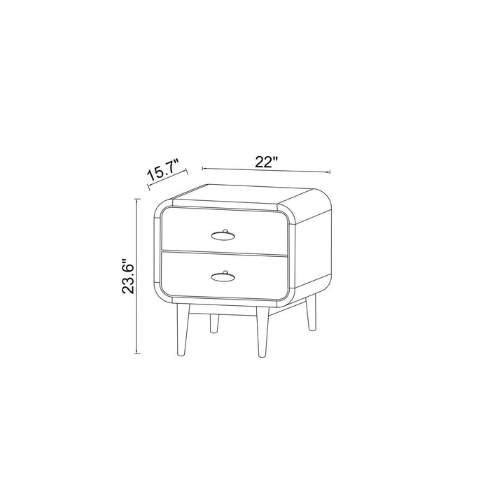 Alexa - Night Stand - Brown