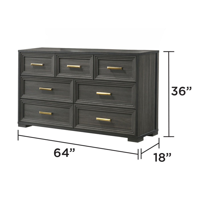Colorado - Dresser (Mirror Not Included) - Charcoal