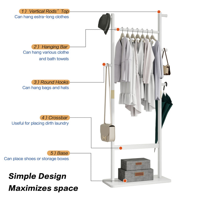 Solid Wood Simple Hat Rack