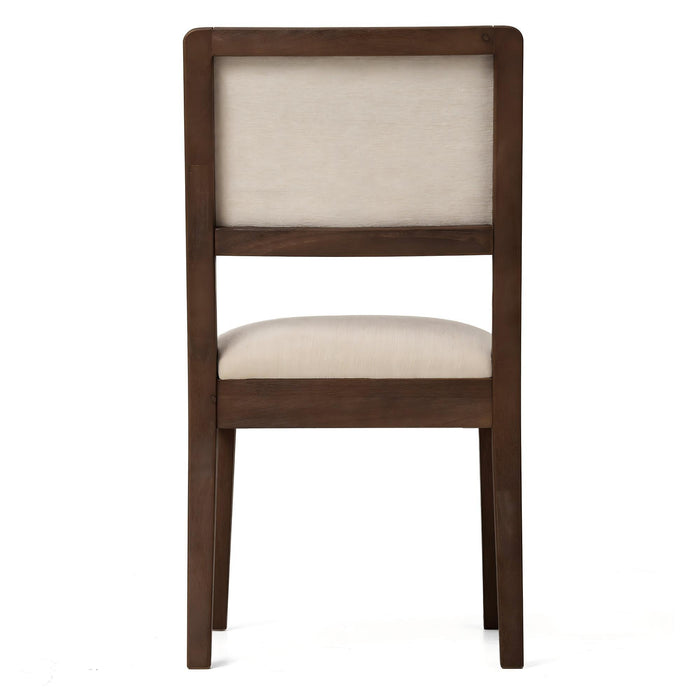 Compact Ergonomic Upholstered Side Chairs (Set of 2)