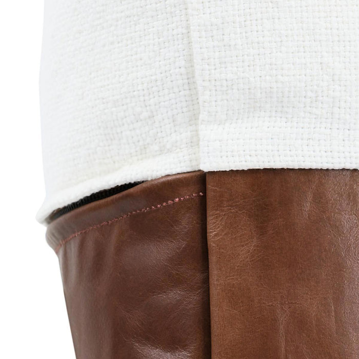 Canyon - 20" x 20" Pillow - Ivory / Kona Brown