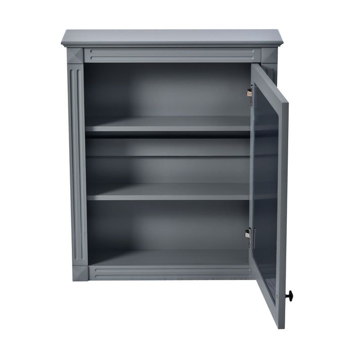 Wall Mounted Bathroom Storage Cabinet With Mirror, Medicine Cabinet With Height Adjustable Shelf