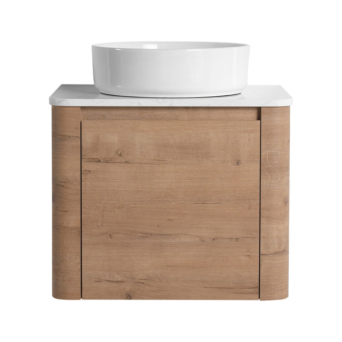 Wall Mounted Bathroom Vanity & Art Sink & 1 Soft Close Door