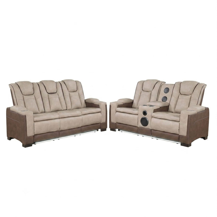 Bruno - Power Reclining Living Room Set With LED Lighting