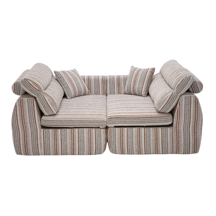 3 Seater, Couch With Throw Pillows For Living Room