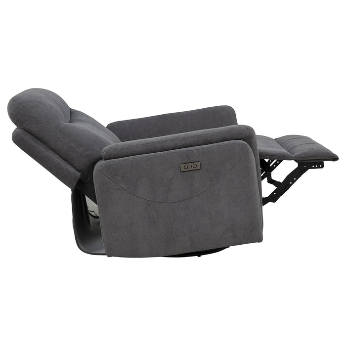 Beacon - Power Swivel Recliner With USB Charging And Adjustable Recline
