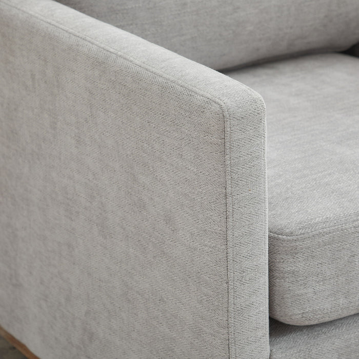 Square Upholstered Swivel Accent Chair