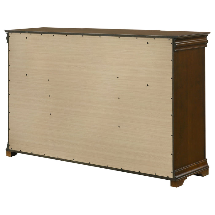 Leonide - 9 Drawer Dresser - Cherry