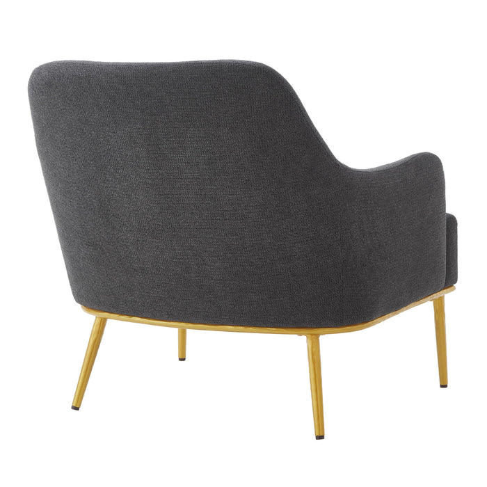 Modern Elegance Accent Chair With Curved Backrest