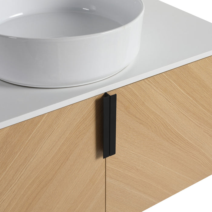 Wall Mounted Bathroom Vanity With Art Sink