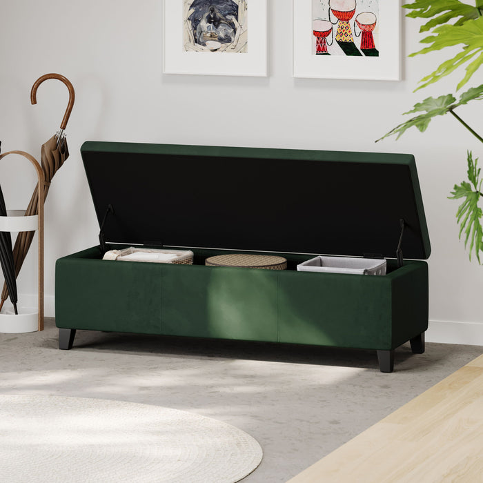 Upholstered Storage Ottoman Bench