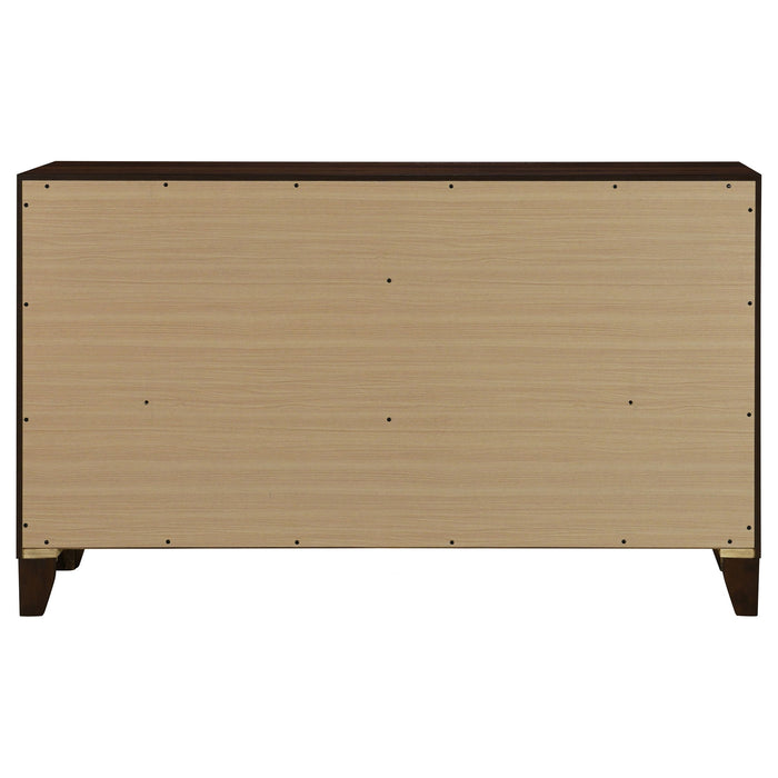 Anza - 6 Drawer Dresser Cabinet - Walnut