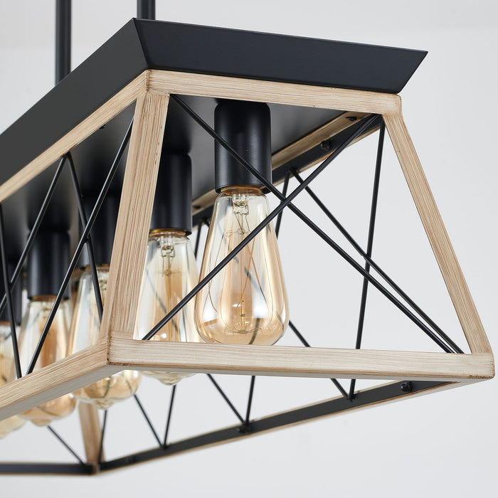 Chandelier Pendant Light For Dining Room Kitchen, 5 Light Fixture With Adjustable Height