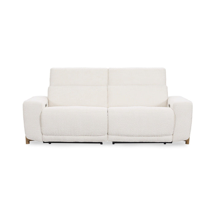 Darrow - Upholstered Power Recliner Sofa - White