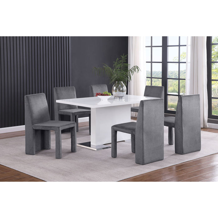 Santa Cruz - Upholstered Dining Side Chair (Set of 2) - Gray