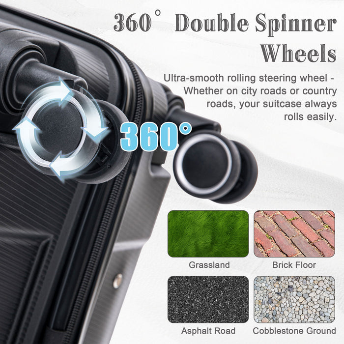 4 Piece Luggage Set, Combination Lock