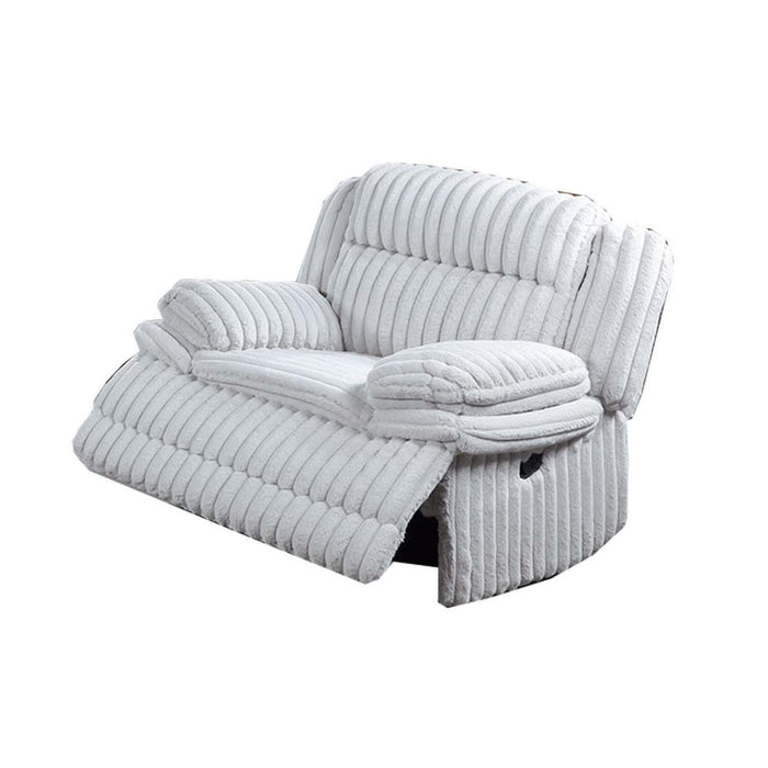 Contemporary Manual Motion Glider Recliner Chair With Padded Armrests And Smooth Rocking Function
