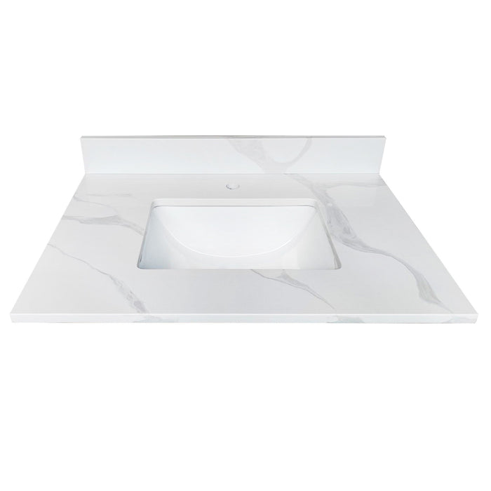 Bathroom Vanity Top With Undermount Single Bowl Sink