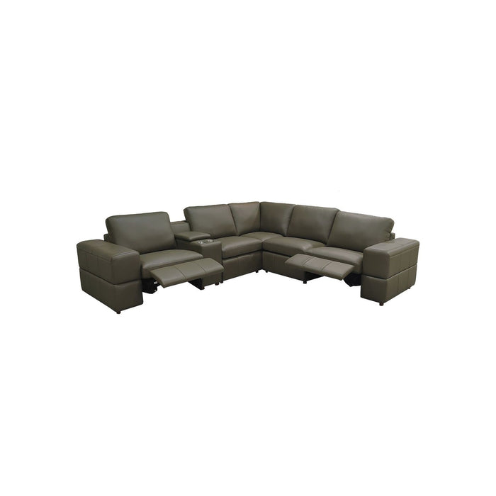 Upholstered Large Arms Sectional With Recliner Seats