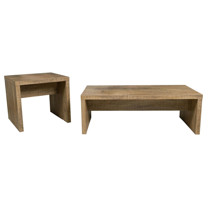 Brianna - 2 Piece Rectangular Coffee And End Table Set - Natural
