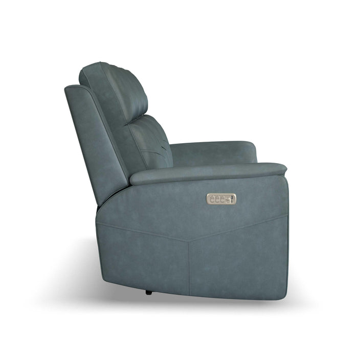 Vernon - Power Reclining Sofa With Console, Power Headrest, Lumbar, Heat & Massage