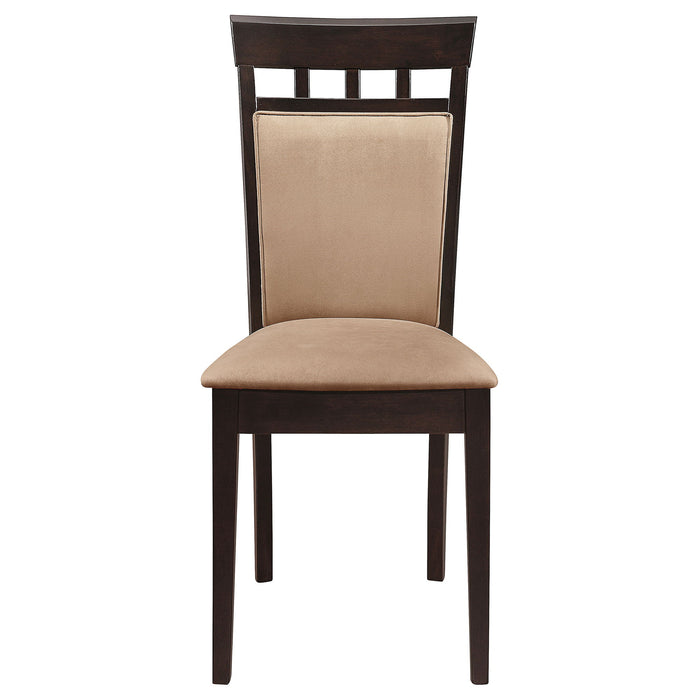 Gabriel - Oval 7 Piece Dining Set With Chairs - Cappuccino