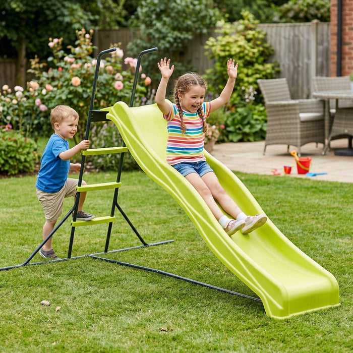 Xsl003G - Indoor Freestanding Playground Equipment Slide For Children - Green