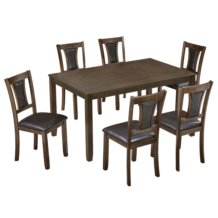 Modern Dining Table Set With Upholstered Chairs