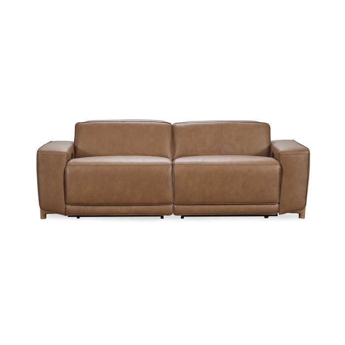 Kadon - Leather Power Recliner Sofa - Camel