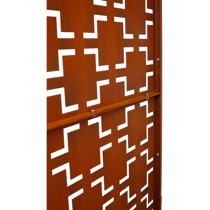 Outdoor & Indoor Metal Privacy Freestanding Decorative Screen