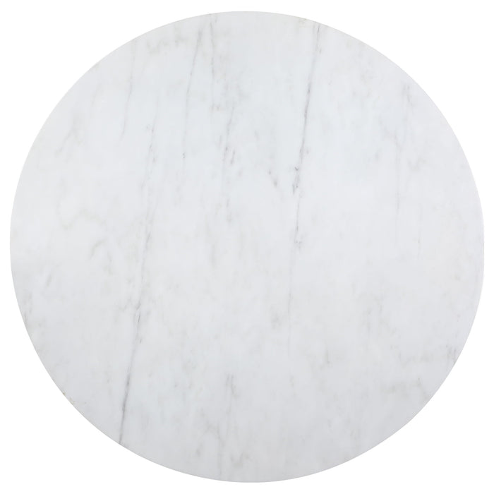 Earline - Round Dining Table - White Marble