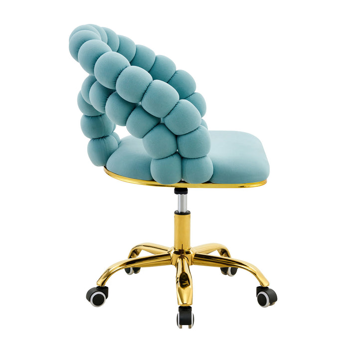 Puffy Bubble, Ball Chain Accent Chair With 5 Claw Casters