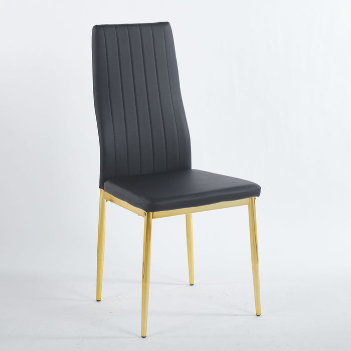 Dining Chair (Set of 4) - Golden Black