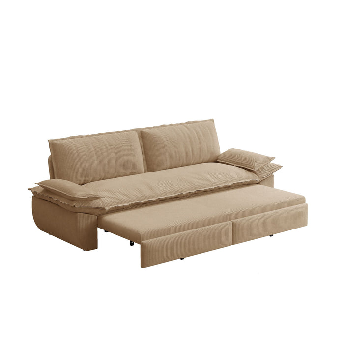 Queen Pull Out Bed, 3 In 1 Convertible Sleeper Sofa